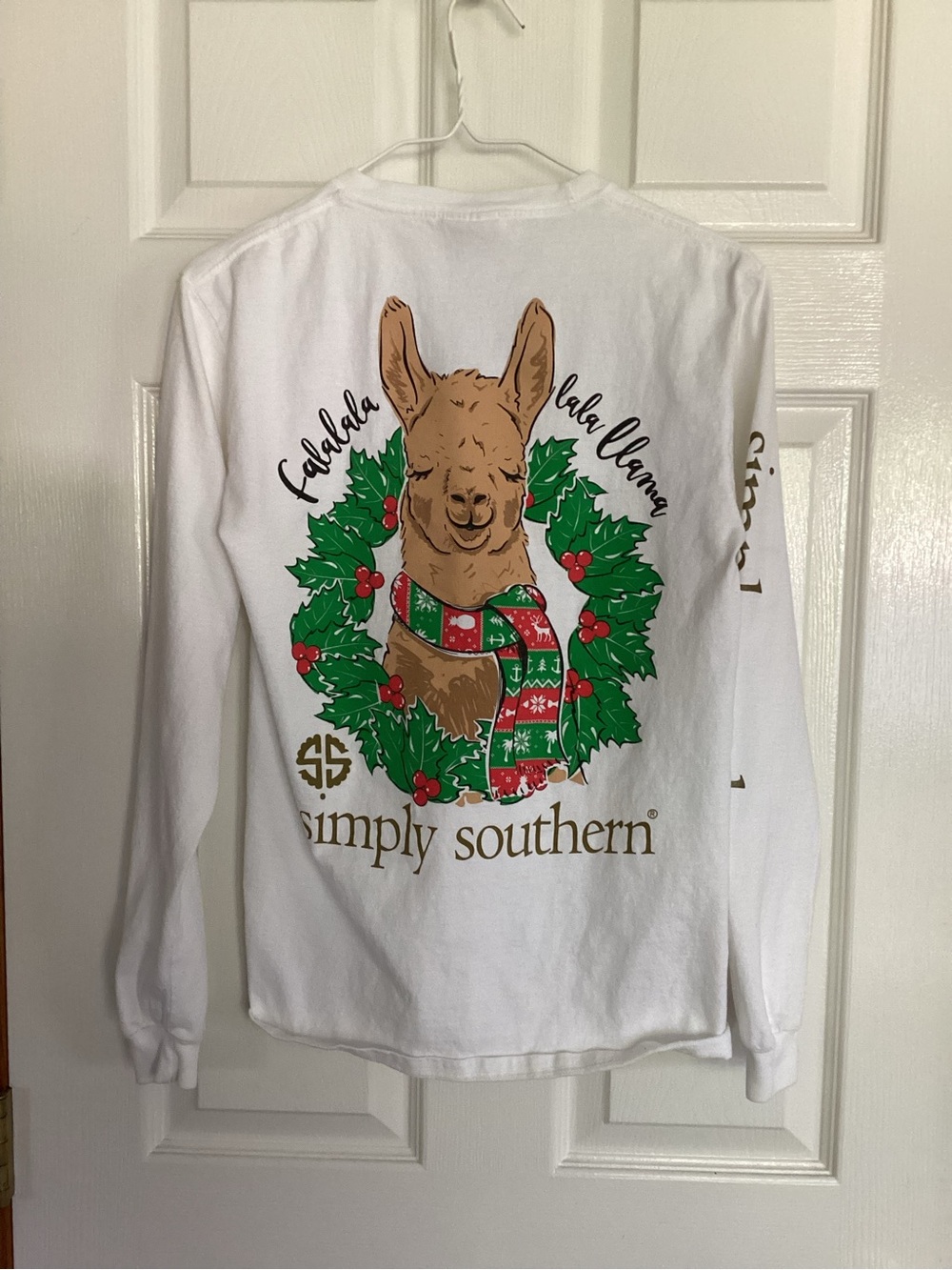 Simply Southern Llama Holiday Long-Sleeve Tee